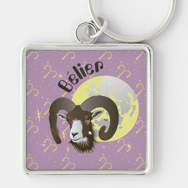 Llavero Bélier 21 mars au 20 avril Porte-clés (Frente)