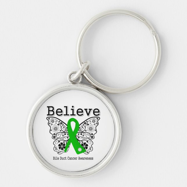 Llavero Believe - Bile Duct Cancer Butterfly (Frente)