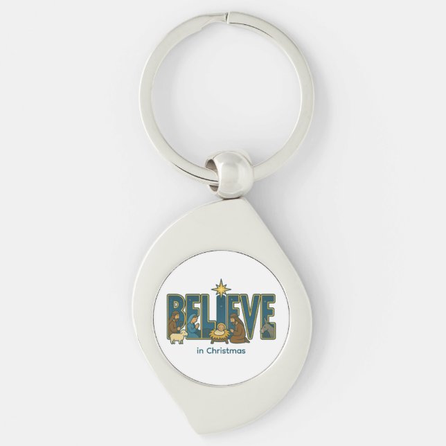 Llavero Believe nativity  (Anverso)