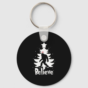Llavero Believe Yeti Bigfoot Sasquatch Navidades Santa