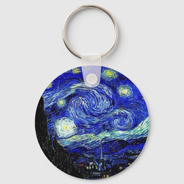 Llavero Bella Artes nocturno vVan Gogh Starry (Anverso)