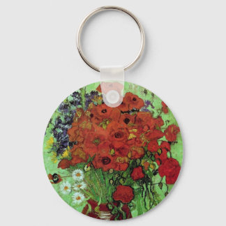 Llavero Bella Artes Van Gogh de Red Poppies & Daisies (F28