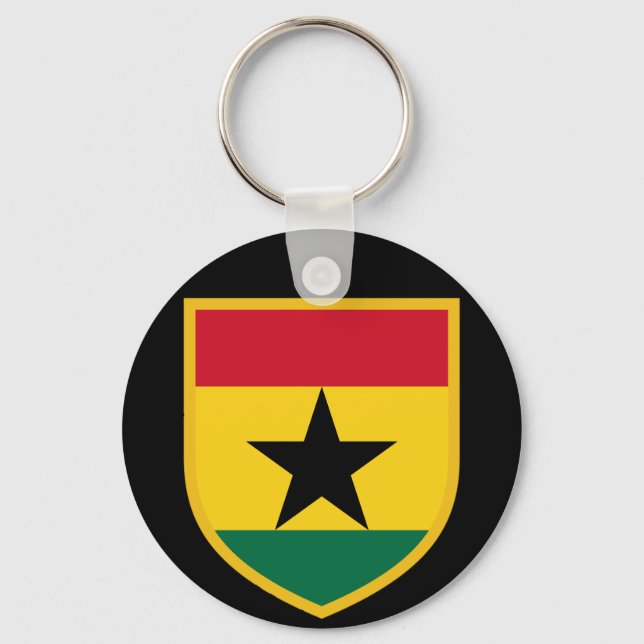 Llavero Bella bandera de Ghana (Anverso)