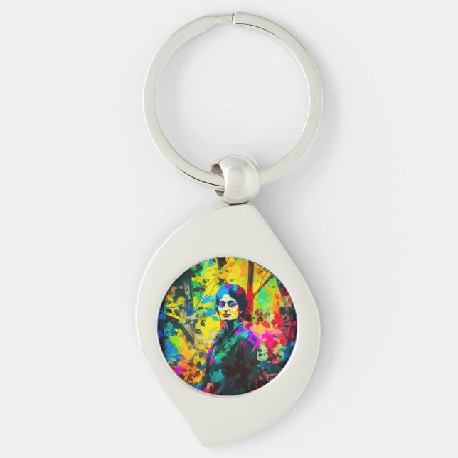 Llavero Belleza de otoño vibrante (Anverso)