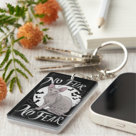 Llavero Belleza gata esfinge en Halloween