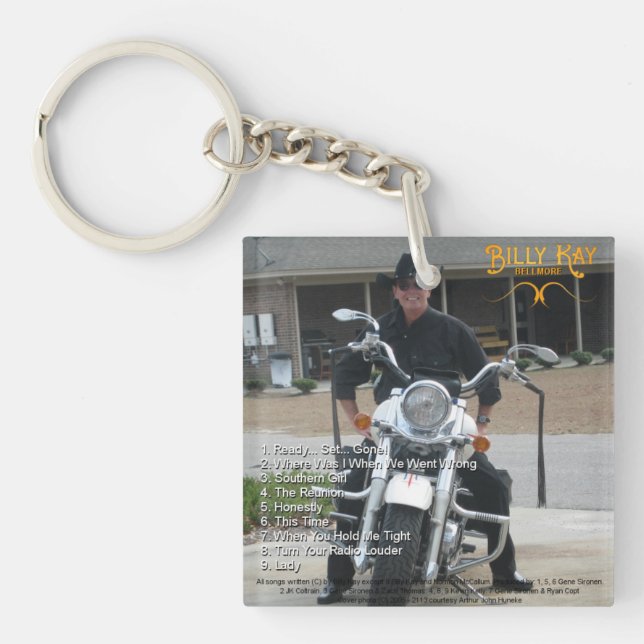 Llavero Bellmore por Billy Kay CD Back Cover Keychain (Frente)
