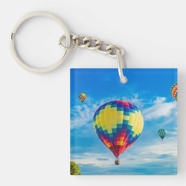Llavero Bellos globos de aire caliente (Frente)