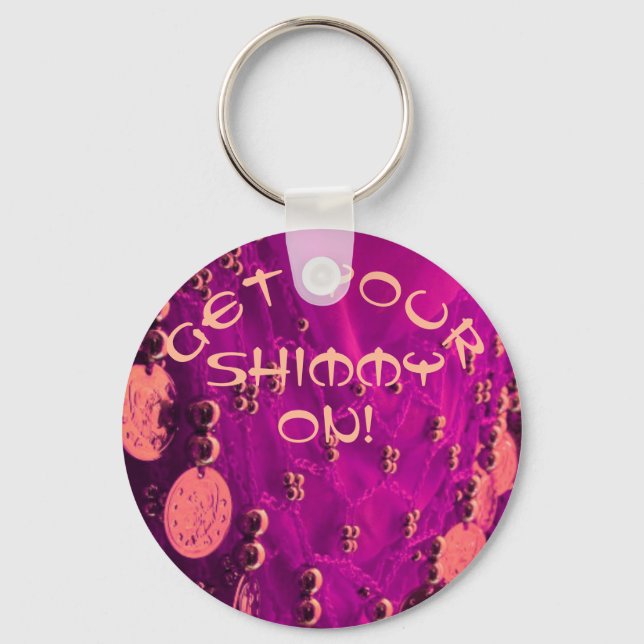 Llavero Belly bailando pañuelo de cadera con cadena de mon (Anverso)