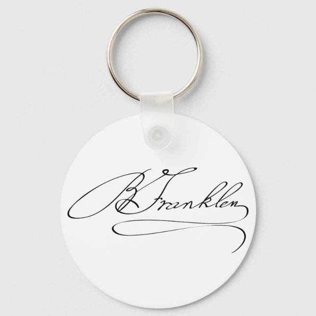 Llavero Ben Franklin Signature (Anverso)