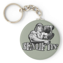 Ben Liftin Bodybuilding Ben Franklin Keychain