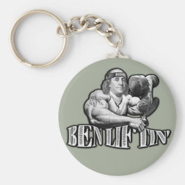 Llavero Ben Liftin Bodybuilding Ben Franklin Keychain