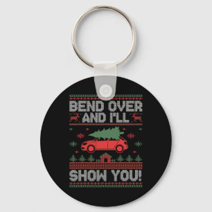 Llavero Bend Over Y Te Mostraré La Pareja De Navidades Feo