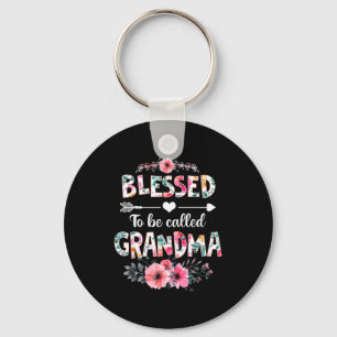 Llavero Bendecida por ser llamada camiseta de abuela diver