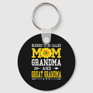 Llavero Bendecida por ser llamada mamá abuela bisabuela