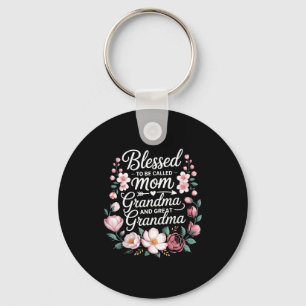Llavero Bendecida por ser llamada mamá abuela bisabuela