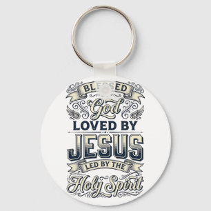 Llavero Bendecido Por Dios Jesús Espíritu Santo Camiseta V