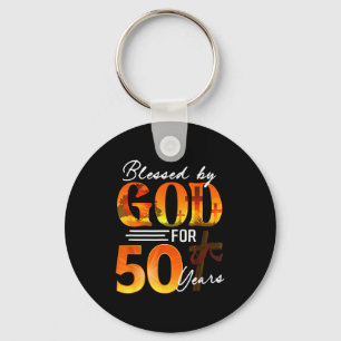 Llavero Bendecido Por Dios Por 50 Años Regalo 50 Cumpleaño