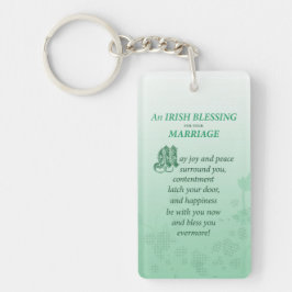 Llavero Bendición de Felicitación de Boda Irlandesa