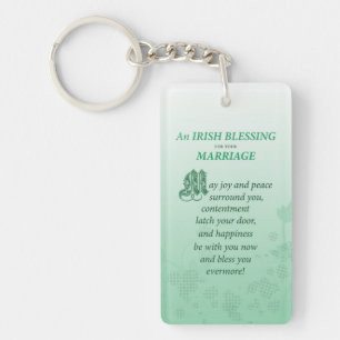 Llavero Bendición de Felicitación de Boda Irlandesa