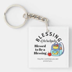 Llavero Bendición de las mochilas Bendecidos para ser una