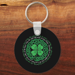 Llavero Bendición del nudo celta 4 Leaf Clover St. Patrick