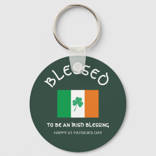 Llavero BENDIGADO DE SER UNA BENDICIÓN DE Bandera Irlandes