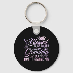 Llavero Bendita De Ser Llamada Mamá Abuela Y Gran Abuela