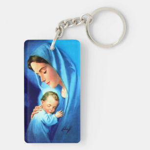 Llavero Bendita Virgen María con el Niño Jesús