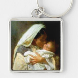 Llavero Bendita Virgen María y Niño Jesús