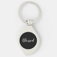 Bendito texto de escritura personalizado blanco y 