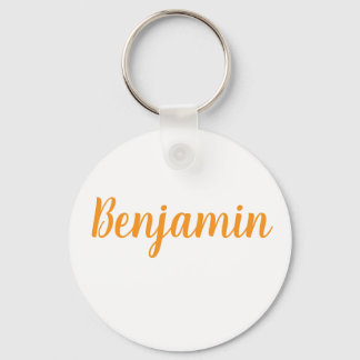 Llavero Benjamin name Metal ring keychain