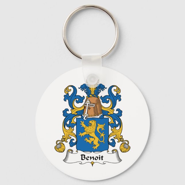 Llavero Benoit Family Crest (Anverso)