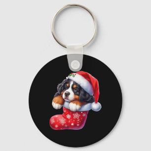 Llavero Bernés En Navidades De Muerte Santa Hat Xmas Perro