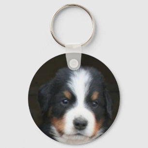 Llavero Bernese mountain dog pup keychain