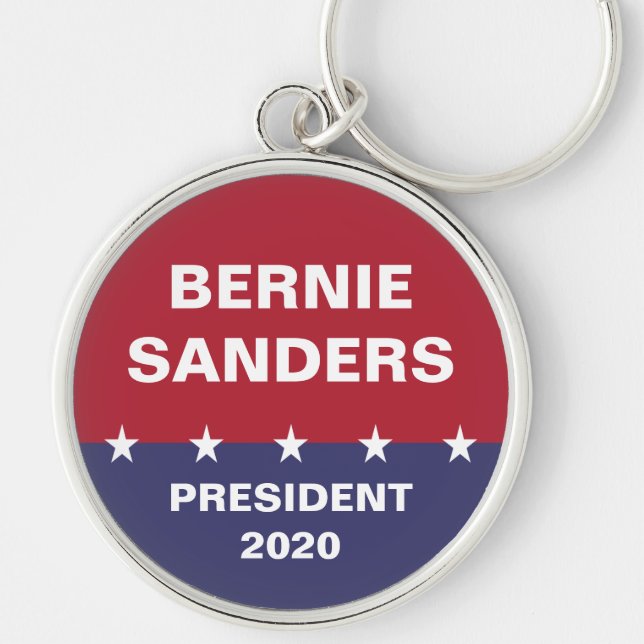 Llavero BERNIE SANDERS para la presidencia 2020 (Frente)