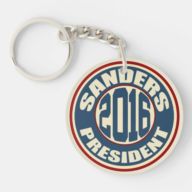 Llavero Bernie Sanders para presidente 2016 (Frente)
