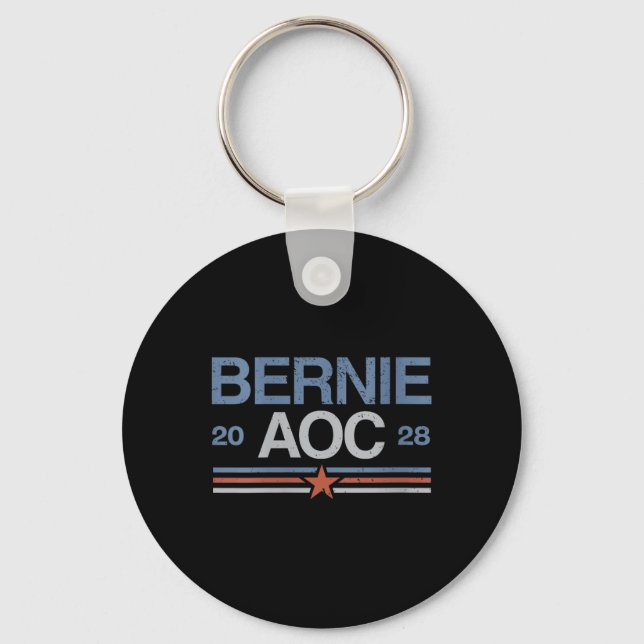 Llavero Bernie Sanders Y Aoc V-neck (Anverso)