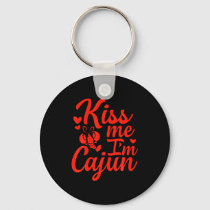 Llavero Bésame Estoy Cajún Día de San Valentín Día de San