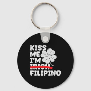 Llavero Bésame Soy Filipino Divertido Día de San Patricio 