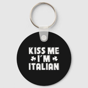 Llavero Bésame Soy Italiano Diseño Divertido Día de San Pa