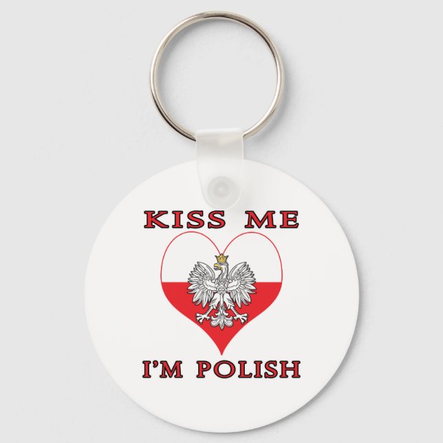 Llavero Bésame soy polaco (Anverso)