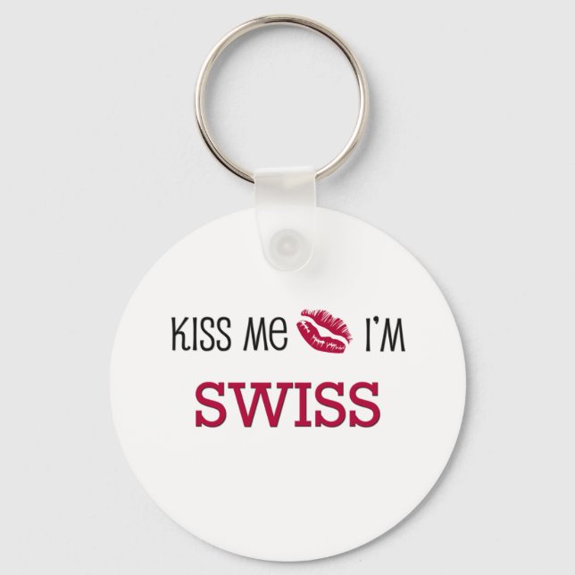 Llavero Bésame, soy SUIZA (Anverso)