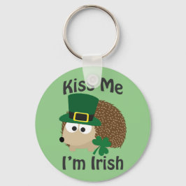 Llavero Bésame, soy un hedgehog irlandés