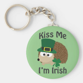 Llavero Bésame, soy un hedgehog irlandés