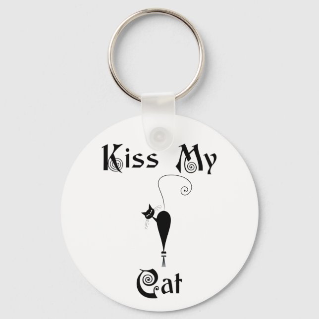 Llavero Besar mi gato (Anverso)