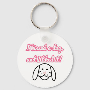 Llavero Besé a un perro, y me gustó el keychain