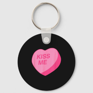 Llavero Beso de Corazón de Caramelo Día de San Valentín