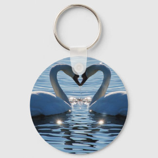 Llavero Beso de corazón de cisne, reflexiones de amor