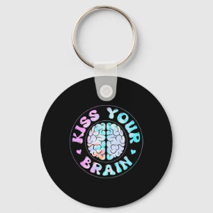 Llavero Beso en el cerebro Lindo Agradecimiento a los maes