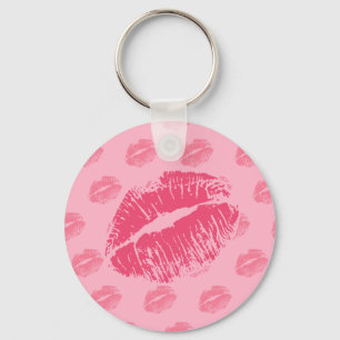 Llavero Beso rosado